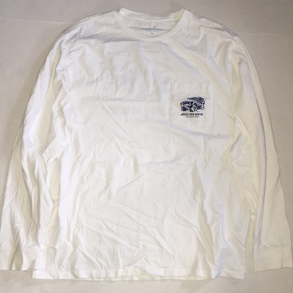 Vineyard Vines Wicked Snow Monstah Long Sleeve Shirt | Size XL